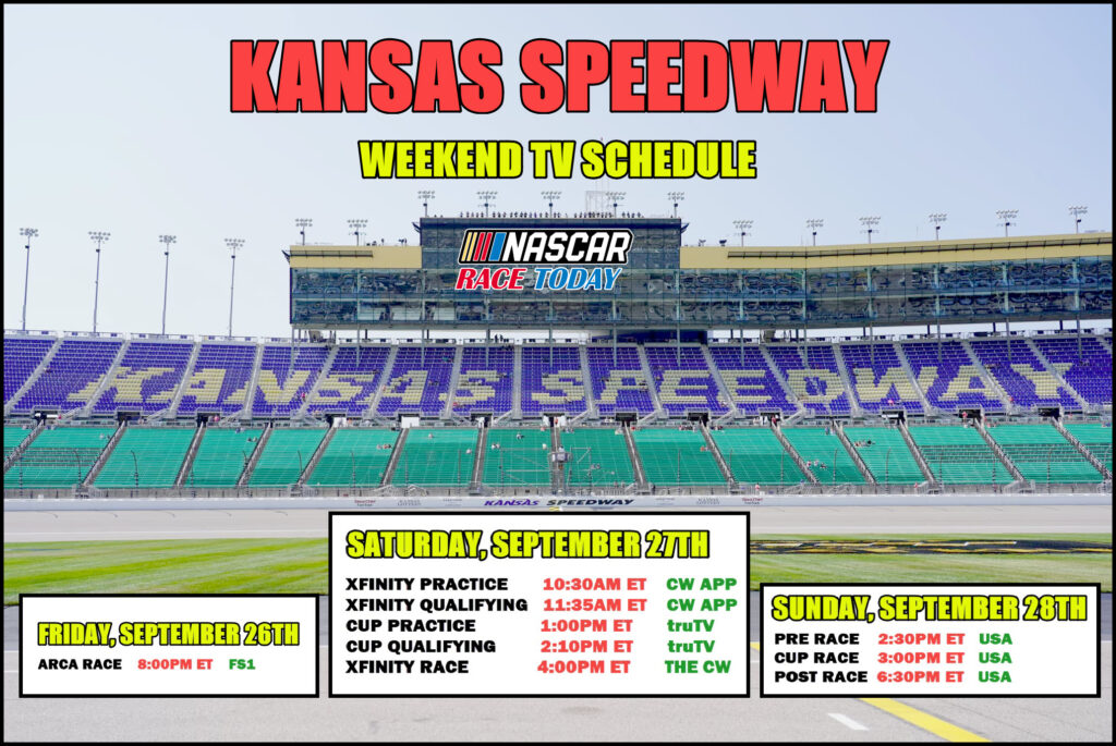 Kansas Speedway weekend tv schedule