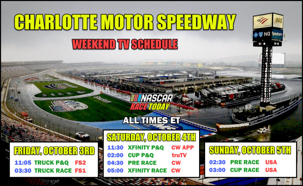 Charlotte Roval Weekend TV Schedule